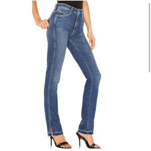 Mother high waisted rascal slice undine hem